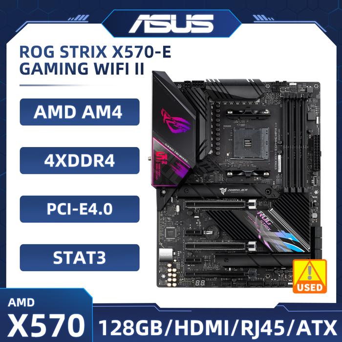 X570 Motherboard Asus Rog Strix X570-e Gaming Wifi Ii Support Ryzen
