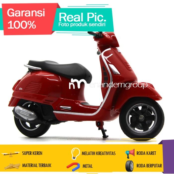 Jual Terbaru Laris! Diecast Miniatur Motor Vespa Gts 125Cc