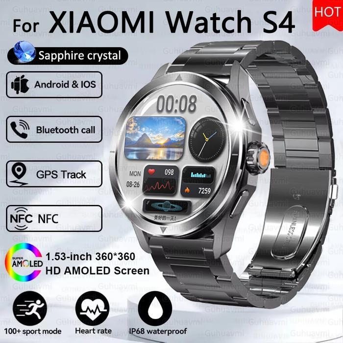Jual Best Seller New For Xiaomi S4 Ultra NFC Smart Watch Men