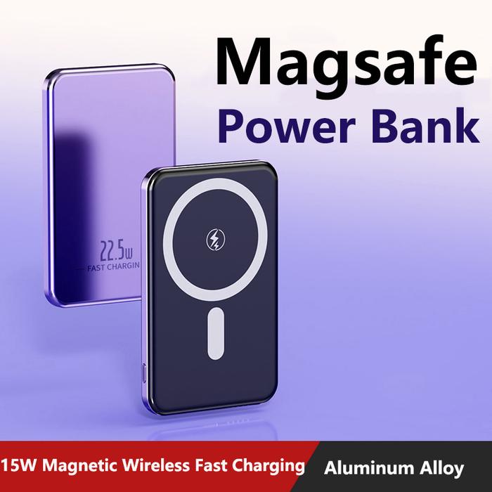 Jual Magsafe Power Bank 10000mAh Portable Charger Ultra Thin Fast