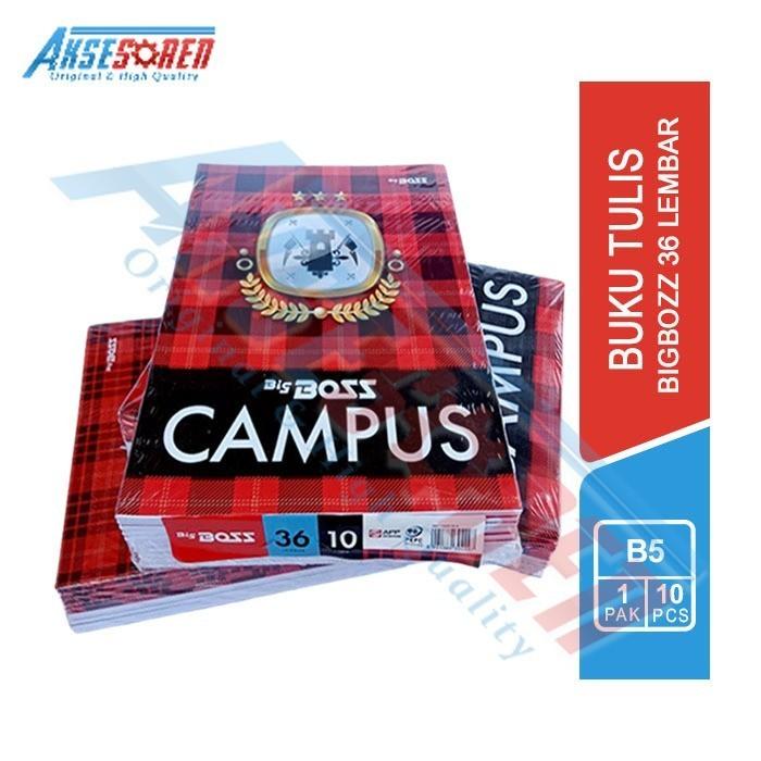 Gambar Buku Tulis Sekolah Big Boss Campus [Isi 36 Lembar/ 1 Pack] - Isi 36 Lembar dari Aksesoren undefined Tokopedia