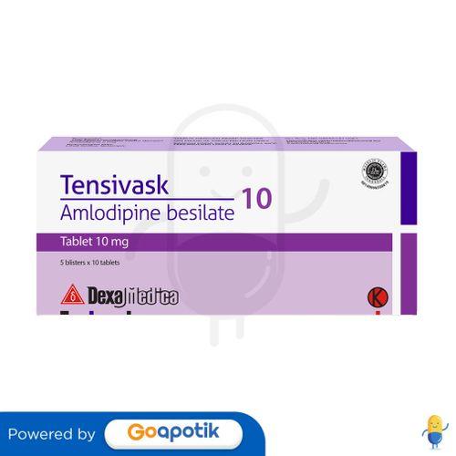 Gambar TENSIVASK 10 MG BOX 50 TABLET dari Apotek Rafael Farma Bekasi By GoApotik undefined Tokopedia