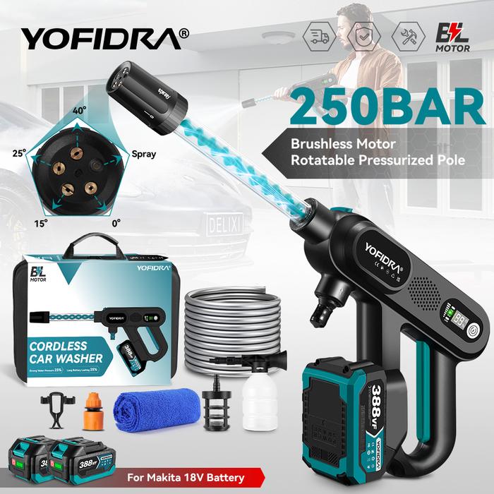 Jual YOFIDRA 250Bar Brushless High Pressure Car Washer Gun Gear