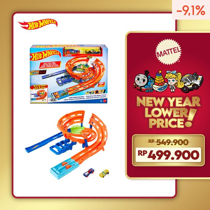Gambar Hot Wheels Action Whip Around Raceway - Mainan Trek Mobil Balap dari hotwheelsflagship undefined Tokopedia