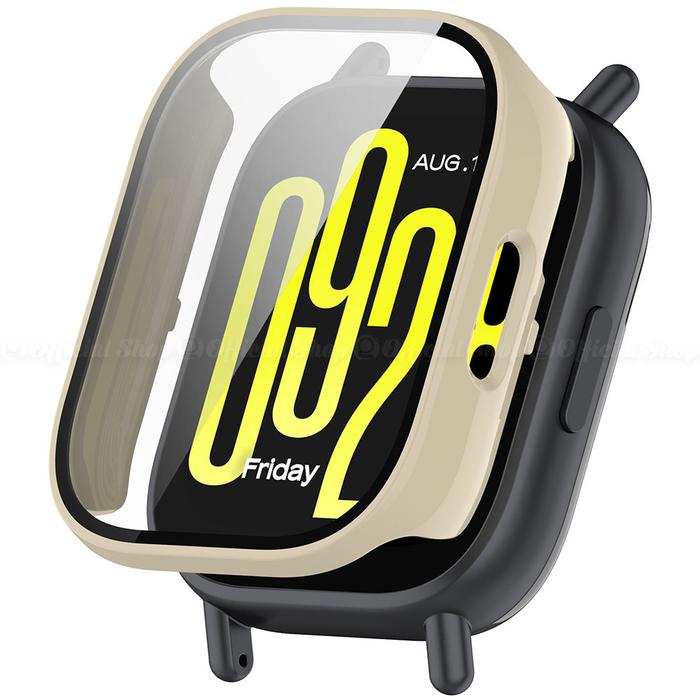 Gambar Case 2in1 Bumper for Redmi Watch 5 Active with Tempered Glass Screen Protector (Hard Casing PC Anti Gores untuk WATCH5 ACTIVE) - Cream dari G-Rex undefined Tokopedia