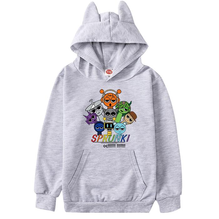 Jual Cute Sprunki Cartoon Hoodie Kids Long Sleeve Coats Baby Girls