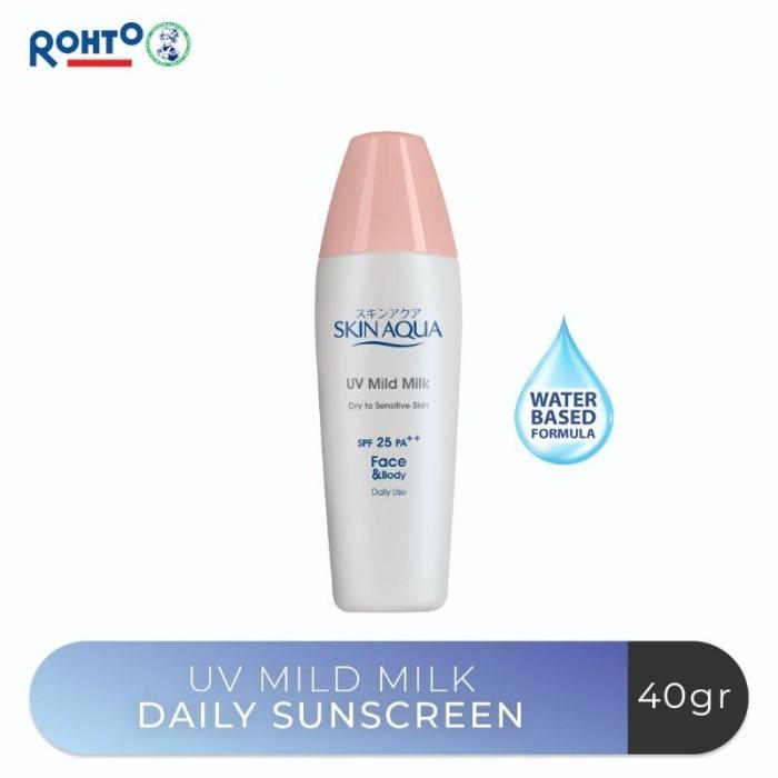 Gambar SKIN AQUA Tone Up UV Essence Sunscreen | UV Moisture Milk SPF 50+ PA++ - MildMlik SPF25 dari kamiabeauty undefined Tokopedia