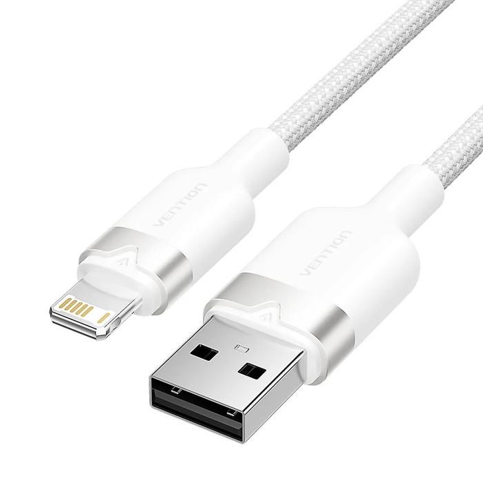 Gambar Vention LAN Kabel Data Charger Iphone USB to Lightning - Putih - Putih dari Starcomp Solo undefined Tokopedia