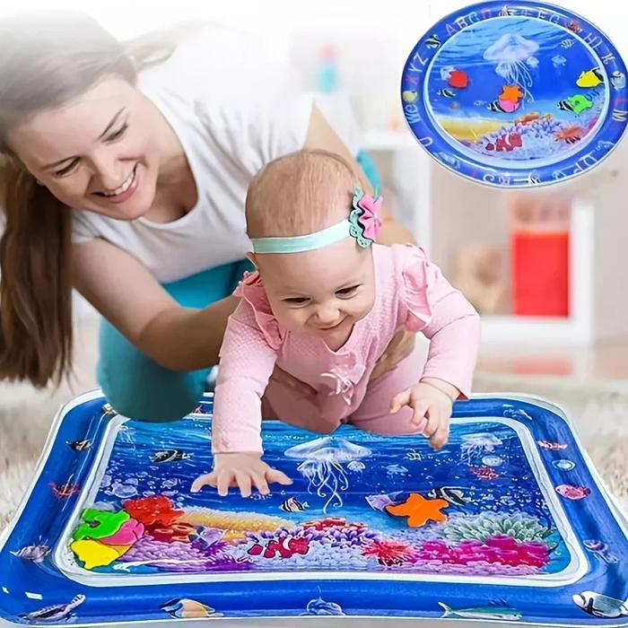Jual Kids Summer Water Play Mat Dolphin PVC Iflatable Tummy Time