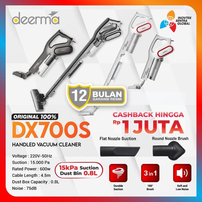 Gambar Deerma DX700 / DX700S Vacuum Cleaner - Penyedot Debu - Abu-abu dari Inovtek Sentra Global undefined Tokopedia