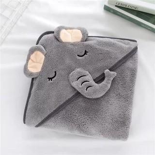 Gambar Ava Baby Hooded Cotton Towel / Handuk Mandi Bayi Katun / Jubah Mandi TERLARIS/TERMURAH/TERPOPULER - Elephant dari Kids&amp;Mom Official undefined Tokopedia