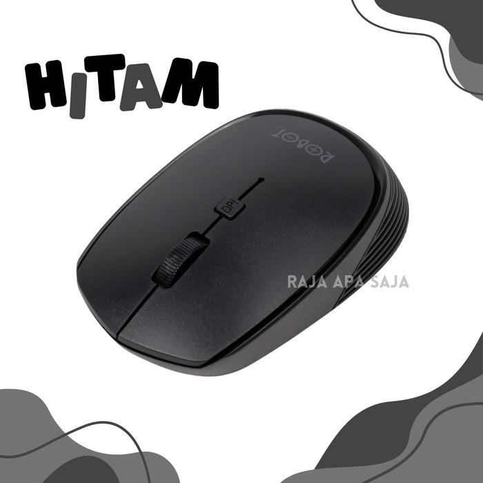 Gambar MOUSE ROBOT WIRELESS Mause Maouse Maus Mose Komputer PC Laptop Wireles - Hitam dari Raja Apa Saja 1 undefined Tokopedia