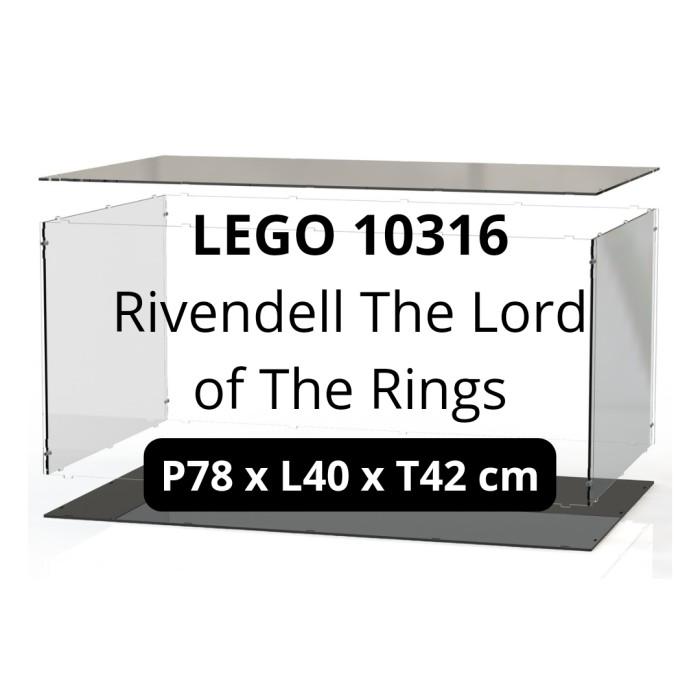 Gambar PREMIUM Box Akrilik Display Lego 10316 Rivendell Castle Lord of The Rings - Hitam dari Ceria Makmur Jaya undefined 5 Tokopedia
