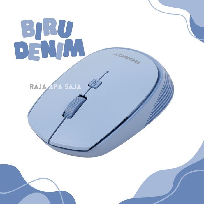 Gambar MOUSE ROBOT WIRELESS Mause Maouse Maus Mose Komputer PC Laptop Wireles - Biru Denim dari Raja Apa Saja 1 undefined Tokopedia