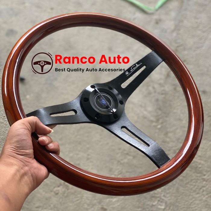 Gambar Stir Full Jati Ring 15 Inc Terbaru - Semi hitam dari nadiajaya store undefined Tokopedia