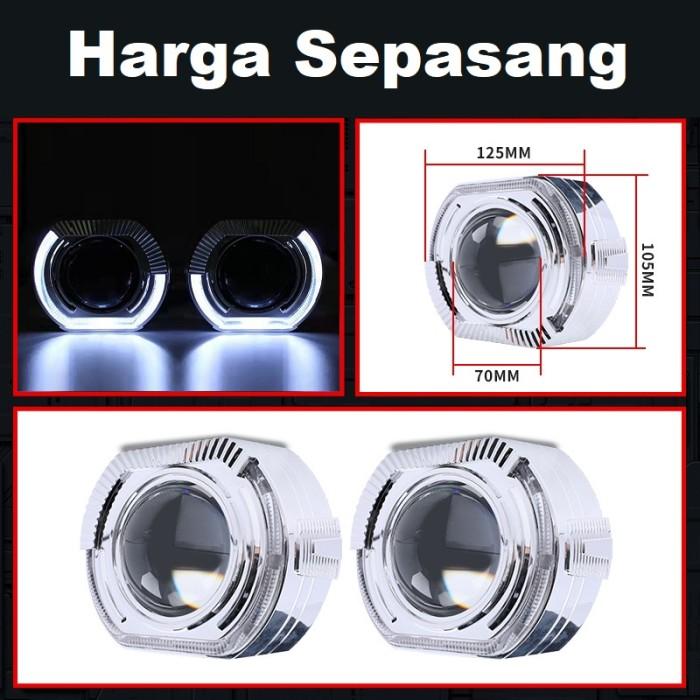 Gambar Shroud Projector Biled Bmw Sport Angel Eye Crystal Projie 3 Inch Inchi Terbaru - Kiri+KananSroud, BMW TIGA inch dari nadiajaya store undefined Tokopedia