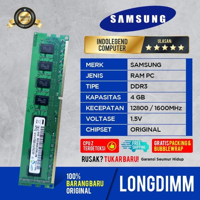 Jual TERBAIK DAN TERPERCAYA SAMSUNG DDR3 4GB PC12800 1600mhz