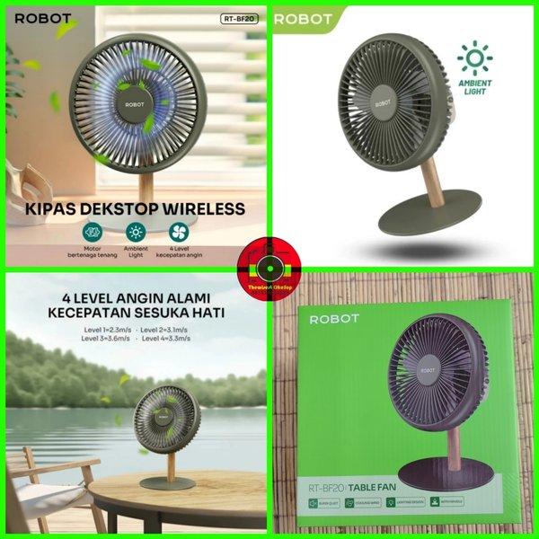 Gambar ROBOT Mini Desktop Fan RT-BF20 Kipas Angin Meja Mini Portable RTBF20 dari samarashops undefined Tokopedia