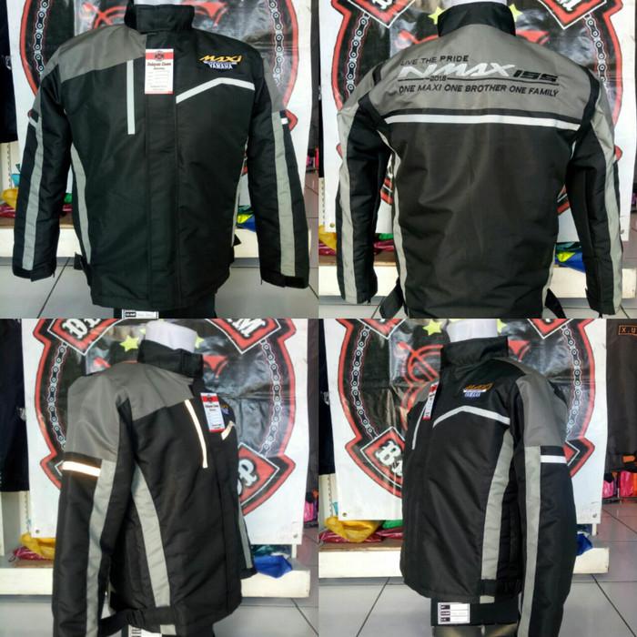Jual Jacket yamaha Nmax kombinasi hitam abu untuk bikers,touring