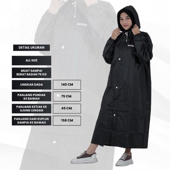 Gambar Jual Jas Hujan Khn Dress / Gamis Garansi Anti Rembes Low Price - Hitam dari Topi ade undefined Tokopedia