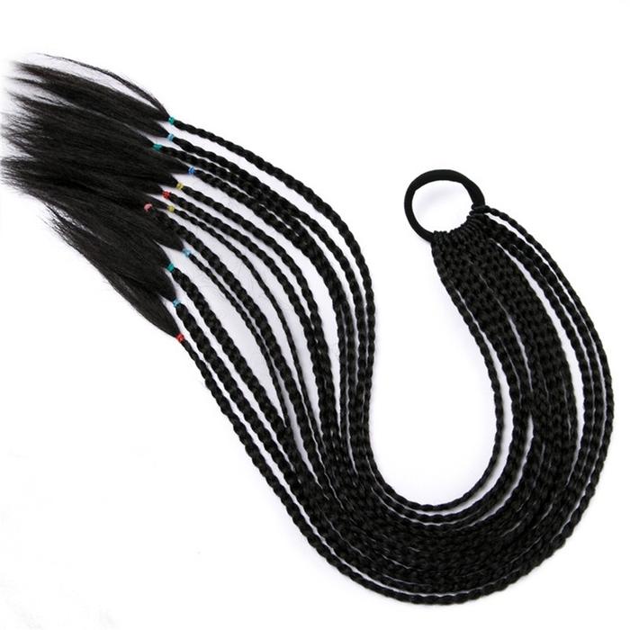 Gambar COD Kuncir Kuda Kepang Kotor Berwarna-Warni 60cm Wig Rambut Sintetis Model Kepang Panjang Warna Ombre Untuk Wanit - Black dari Kaya Koleksi4 undefined Tokopedia