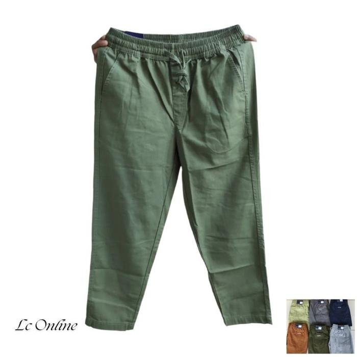 Gambar Lc online - Celana Panjang Premium Pria Pinggang Full Karet Plus Tali MURAH!!! dari IdlanSyaputrashop undefined Tokopedia