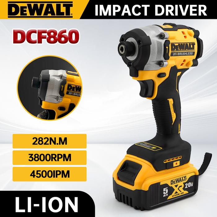 Dewalt Dcf860 Electric Wrench Cordless Compact Impact Drill Driver  Screwdriver Rechargeable 20v Battery Portable Power Tools