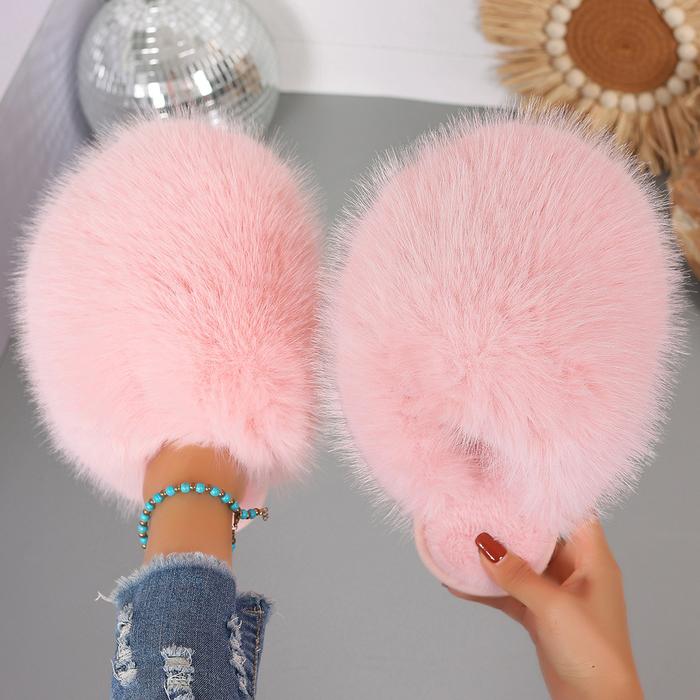 Jual Prime Pick Today 2024 New Fluff Slippers Women Fashion Shoes