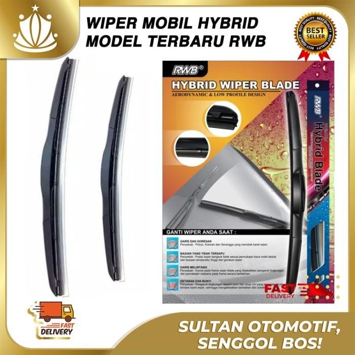 Gambar Wiper Mobil RWB Hybrid Blade Premium 14" 16" 18" 20" 21" 22" 24" 26" - 14 dari Mahkota Indo Trading undefined Tokopedia