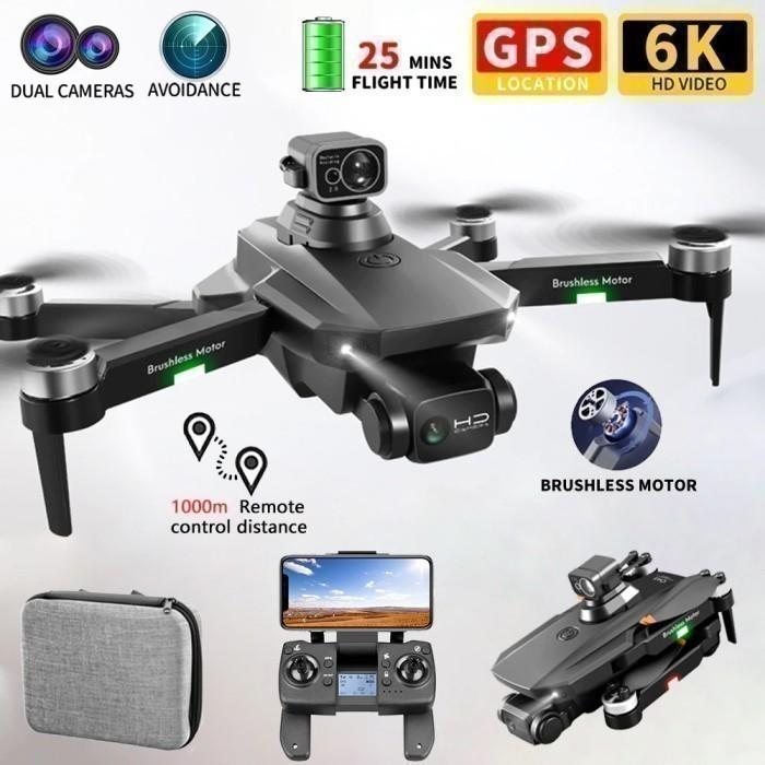 Gambar RG101 MAX GPS Drone 6K Dual HD Camera FPV Brushless Sensor Anti Tabrak dari Redmango undefined Tokopedia