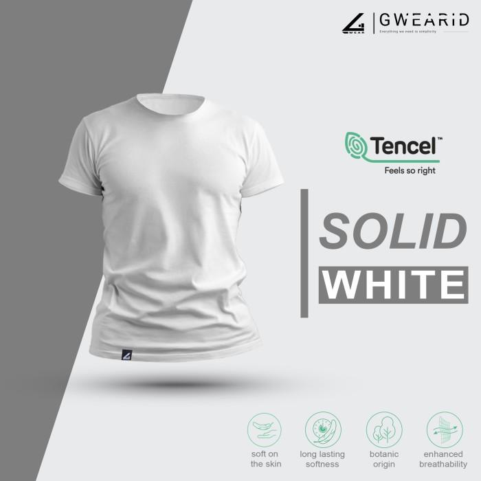 Gambar Kaos Polos GwearID Cotton Tencel Premium - White, S dari Kugigawa Mart undefined Tokopedia