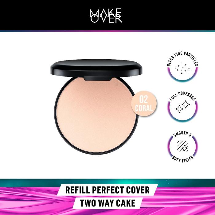 Gambar MAKE OVER Perfect Cover Two Way Cake Refill 12g - 02 Coral dari SUKCESO Official undefined Tokopedia