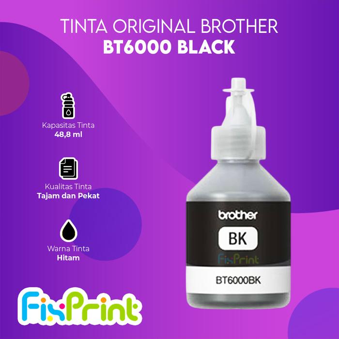Gambar Tinta Brother BTD60BK BT-D60 Black Printer MFC-T810W T910DW T4500DW - ORI LOOSE PACK, BTD60BK dari FixPrint Indonesia undefined Tokopedia