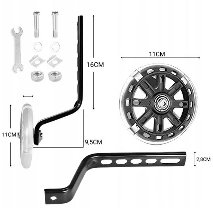 Gambar 2pcs/Set Roda Bantu Sepeda Anak 12 Kuat Roda Sepeda Anak Samping  Universal Roda Tambahan Sepeda Anak - 2pcs dari Ribuan kotak undefined Tokopedia