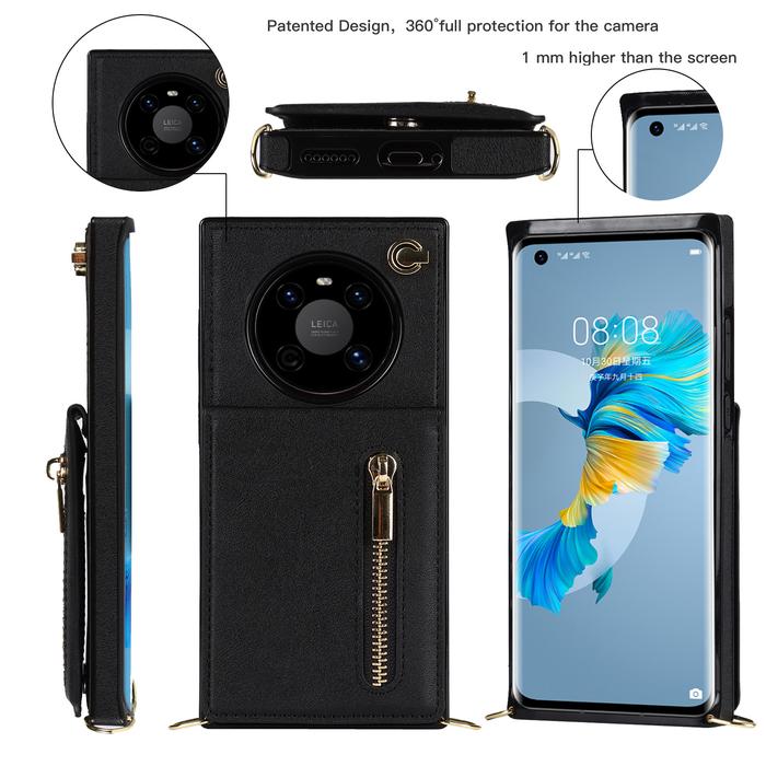 Jual Zipper Card Slot Phone Wallet Case Shockproof Tpu Pu Phone