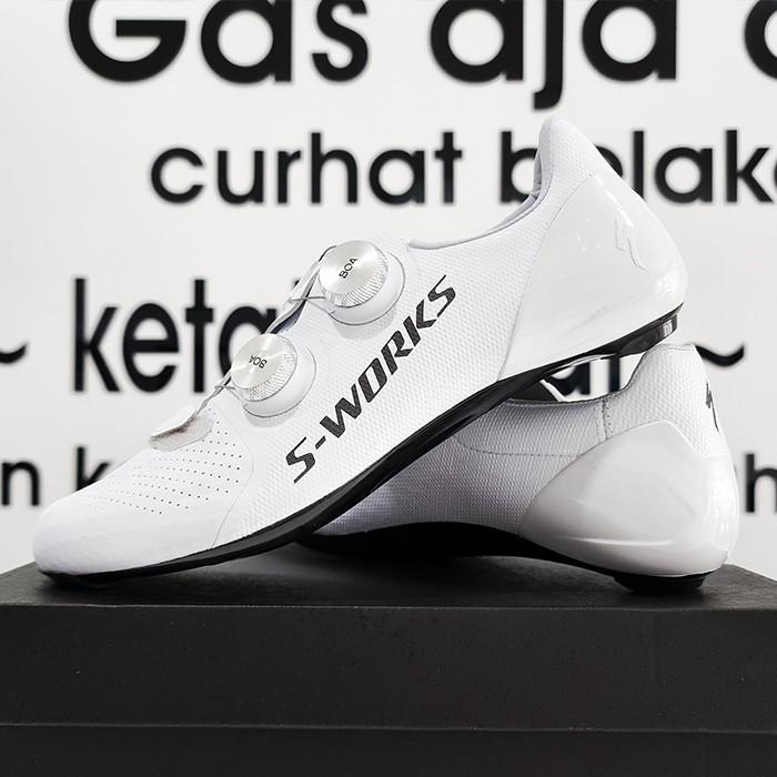 Gambar Ready Sepatu Cleat Sepeda S-Works 7 Road Shoes - White By Aventa Store - 38 dari Aventa Store undefined Tokopedia