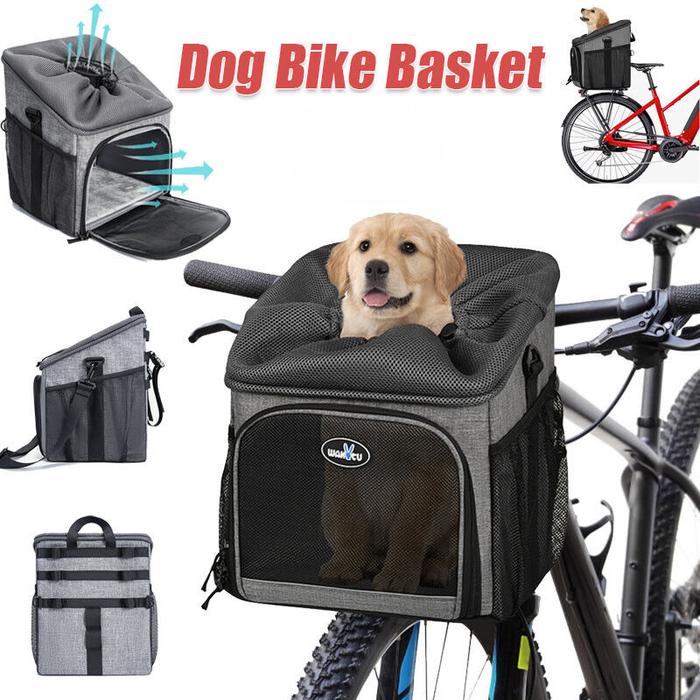 Jual Bike Dog Basket Foldable Durable Detachable Pet Car Seat