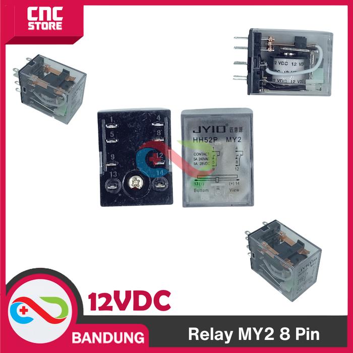 Gambar RELAY 8 PIN MY2 - RELAY MY2 12V 24V 220V RELAY MY2N 8 PIN MY-2 MY-2N RELAY 8PIN - 12VDC dari CNC STORE BANDUNG undefined Tokopedia