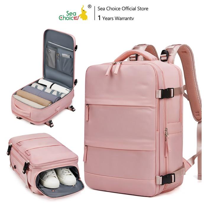 Jual BACKPACK LAPTOP SEA CHOICE 40L TRAVEL KABIN PORT USB,SHOE TAS