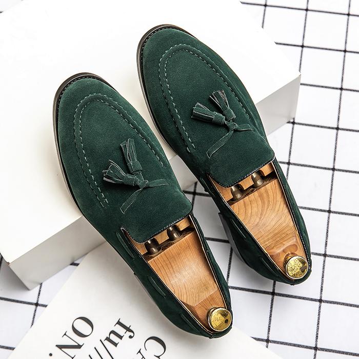Jual Best Summer Men Suede Tassel Leisure Shoes 2024 Italy Style