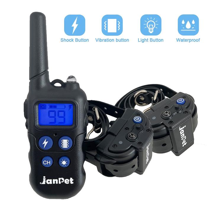 Jual 2000M Remote Control Dog Training Collar Walkie-Talkie Bark