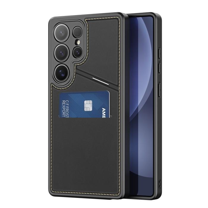 Gambar Case Compatible for Samsung Galaxy S25 Ultra Plus DUX DUCIS RAFI II MagSafe Back Cover Potrait or Landscape Stand Magnetic Compatible With Dual Card Holder Wallet Slot Kartu Magnet Protective Cover Casing - Black, S25 dari Supcase Official ID Kota Administrasi Jakarta Barat Tokopedia