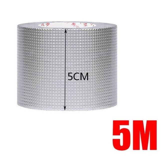 Gambar New Arrival LAKBAN ANTI BOCOR Anti Bocor Butil Aluminium super kuat aluminium foil tapeAnti Bocor Waterproof Flex Tape murah - 5cm*5meter dari tokoibnu56 undefined Tokopedia
