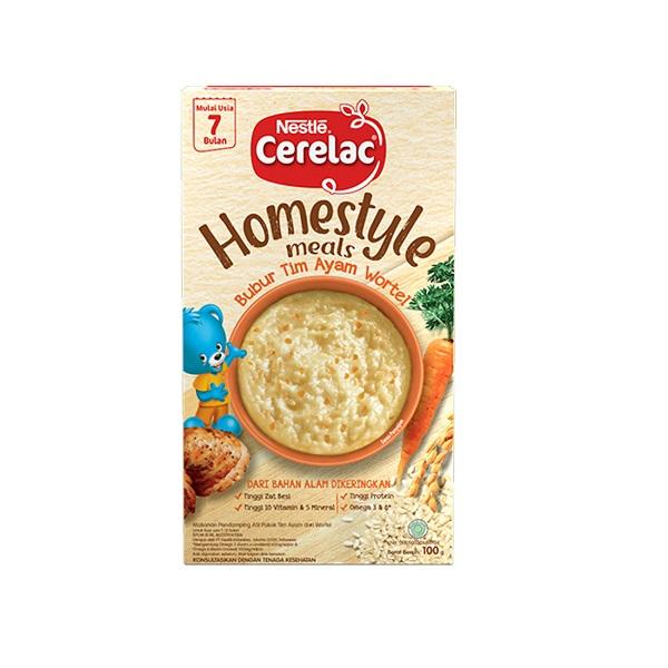 Gambar CERELAC HOMESTYLE BUBUR TIM AYAM 100g dari Hypermart Cikarang undefined Tokopedia
