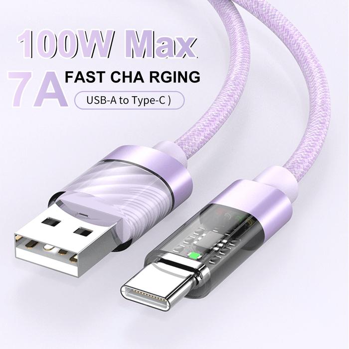 Jual 7A 100W Type C Super Fast Charging Cable for iPhone 15 Pro