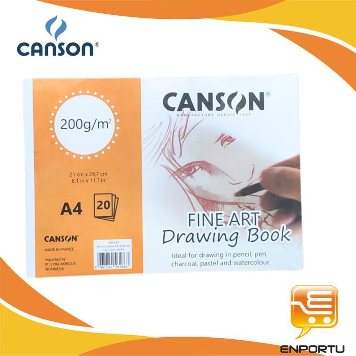 Gambar CANSON Fine Face Fine Art Drawing Book Pad A4 200 GSM 20 Sheets dari Anggun Swett undefined Tokopedia