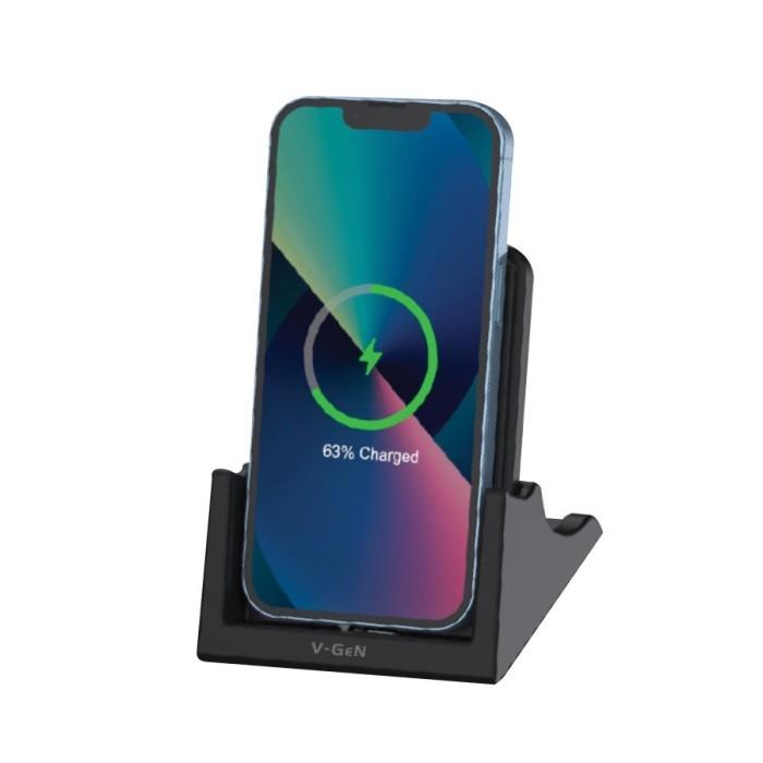 Jual New Wireless Charger V-Gen Vcw1-02 Fast Charging Type C Input