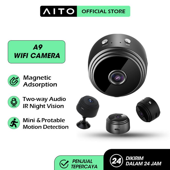 Aito Wireless A9 Mini Camera Wifi Hd 1080p Micro Kamera Kecil Digital Home  Security Monitoring Cctv Portable Video Smart Indoor Spy Webcam - Main Image