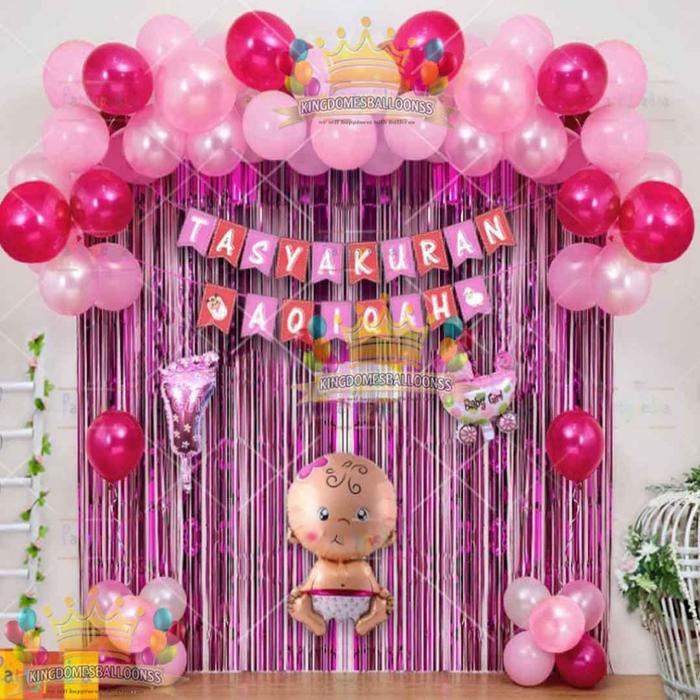 Gambar PAKET DEKORASI TASYAKURAN AQIQAH ANAK LAKI-LAKI Dan Perempuan Boy / Girl - Girl dari Zahroo Stop undefined Tokopedia