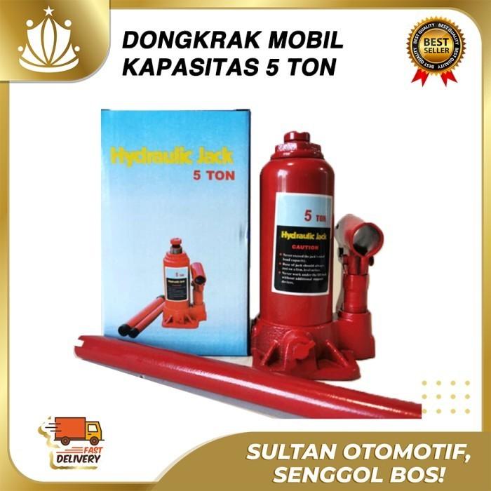 Gambar Dongkrak Mobil 5 Ton / Dongkrak Botol 5ton Hidrolik Jack TOP UNIVERSAL - Random dari Mahkota Indo Trading undefined Tokopedia